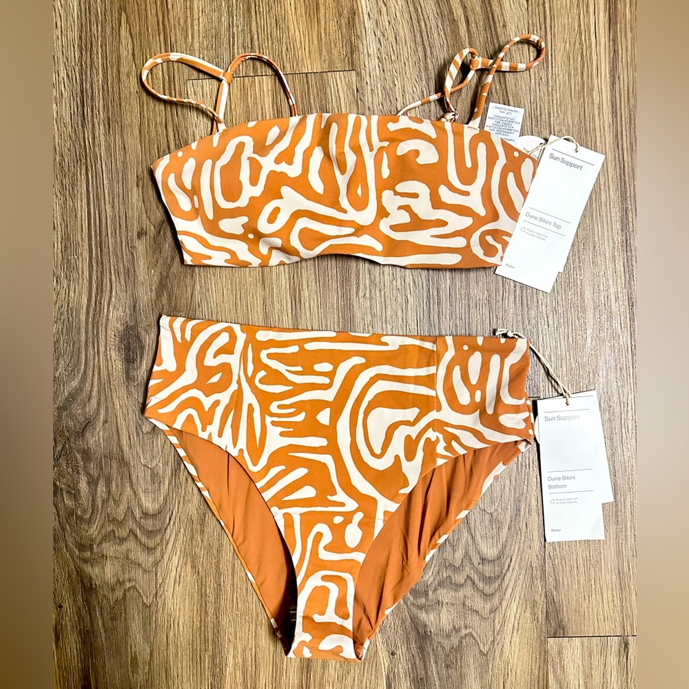 NWT Vuori Dune Bikini Top and Bottom